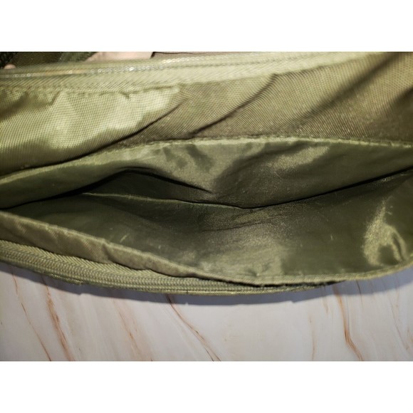 Travelon Crossbody Shoulder Bag   Adjustable Strap Green Pockets VGUC Summer - Picture 4 of 9